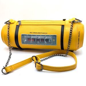 NWOT Disney Pixar Monsters Inc Yellow Scream Canister Crossbody Bag Purse Unisex